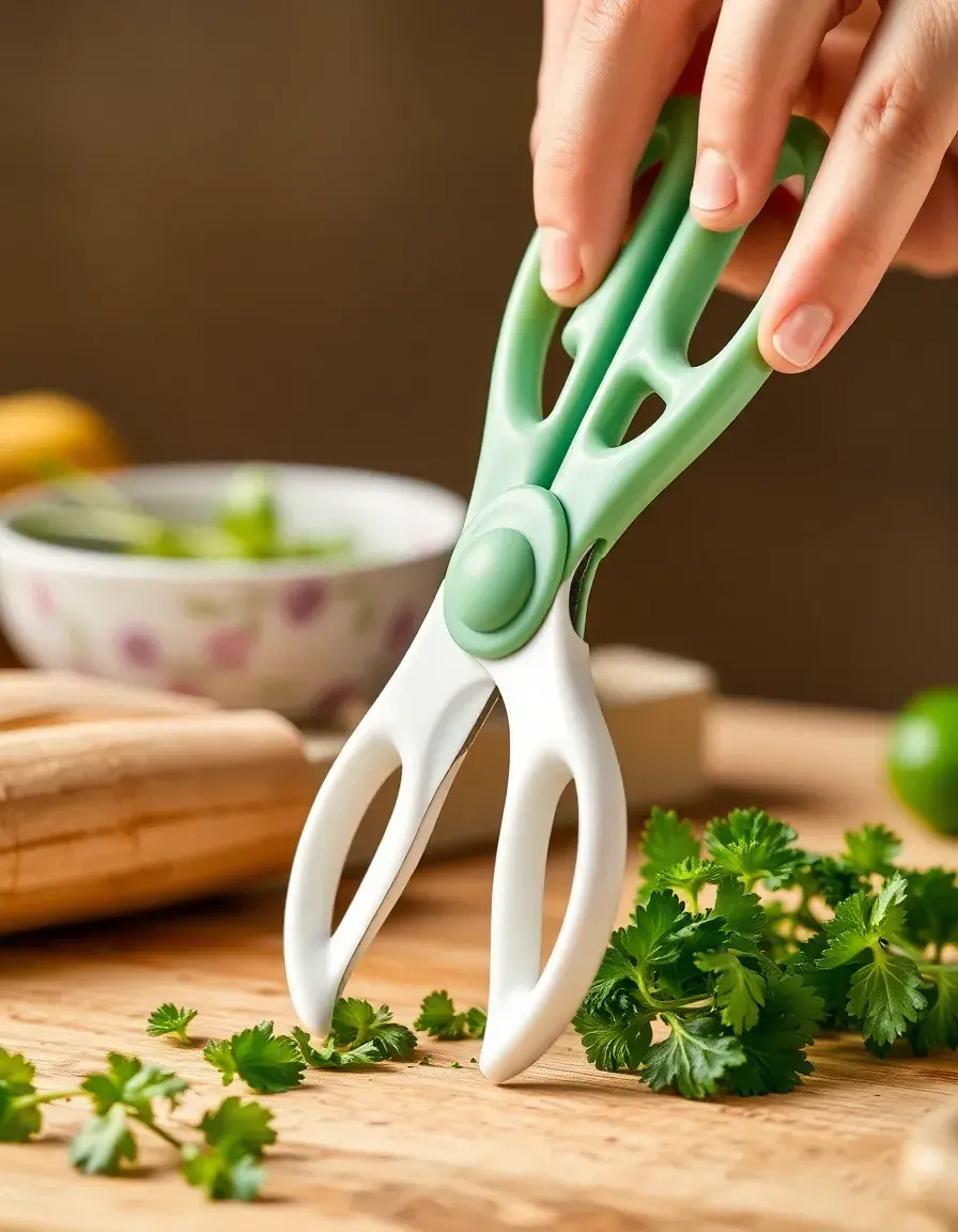 Ciseaux de sécurité pour aliments coupant des herbes fraîches
