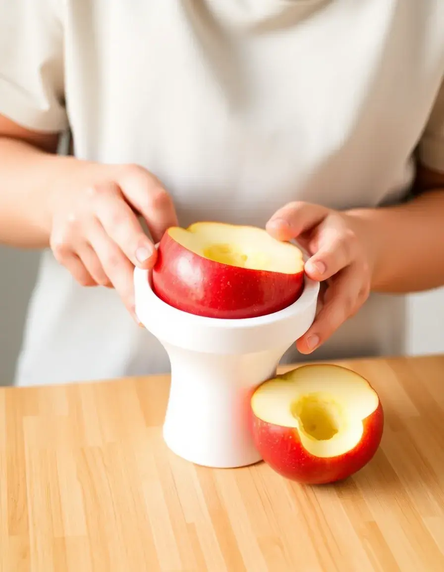 Coupe-pomme sécurisé pour enfants avec poignées ergonomiques