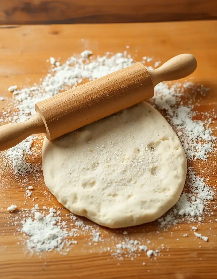 Petit rouleau à pâtisserie en bois pour étaler la pâte à manakish et pita