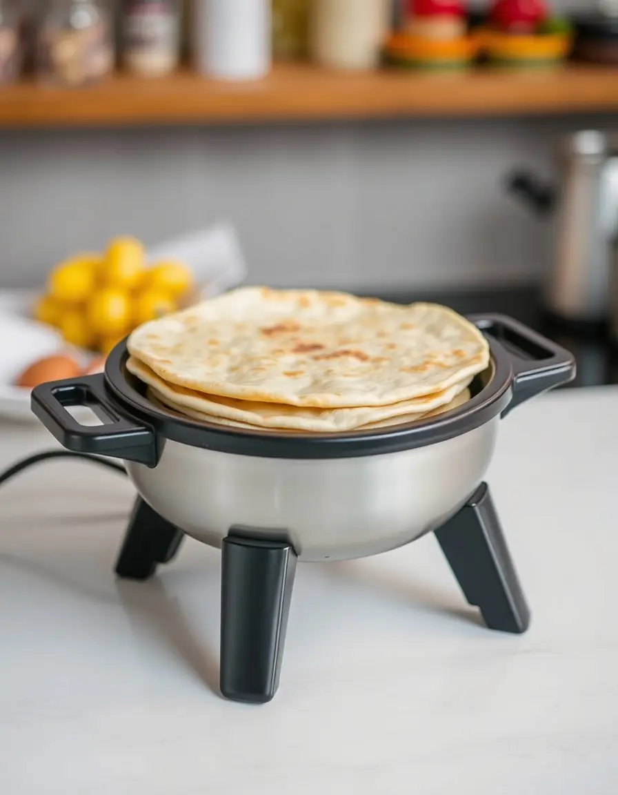 Chauffe-pain électrique pour pain pita et galettes