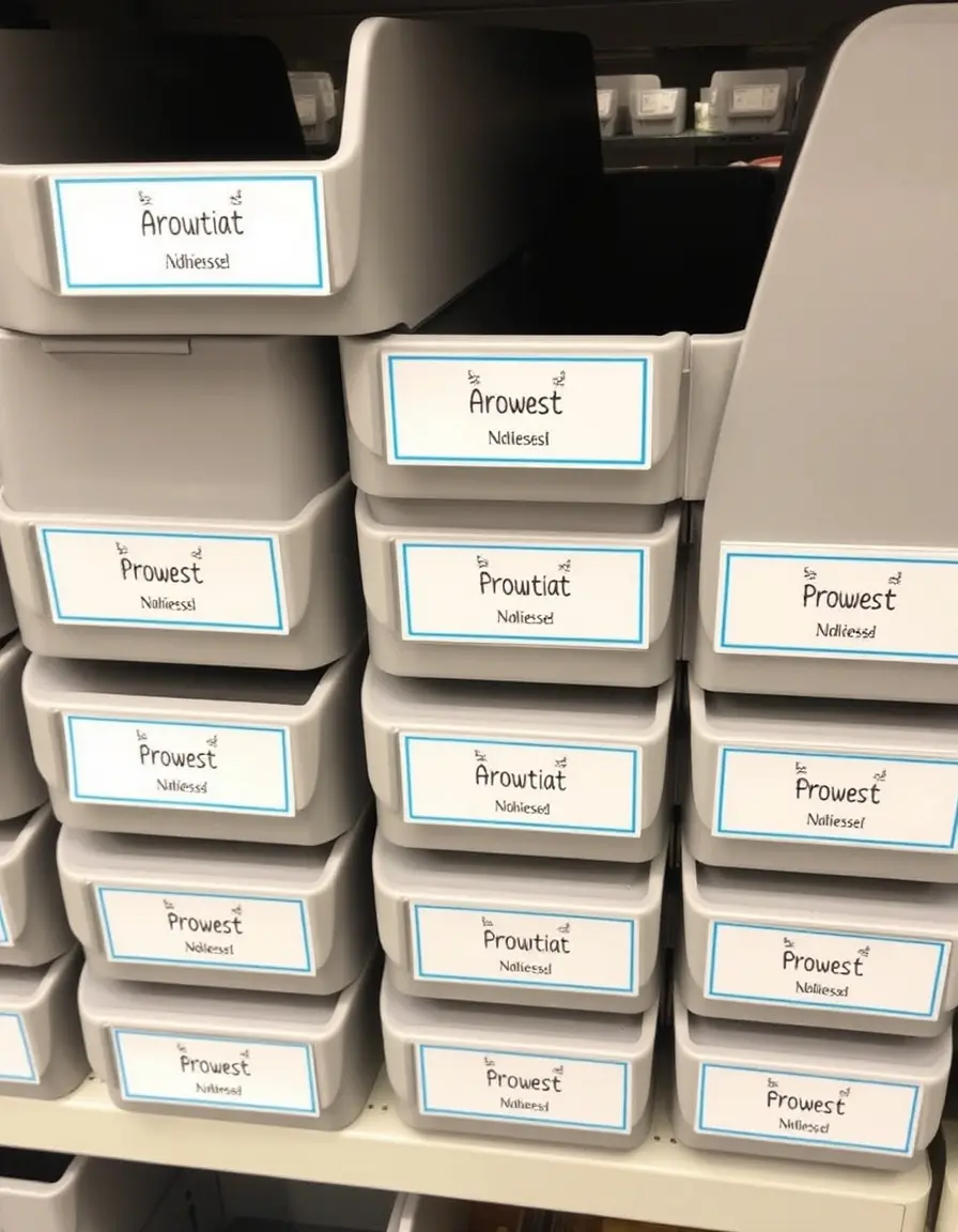 Étiquettes de tri sélectif pour poubelles de cuisine