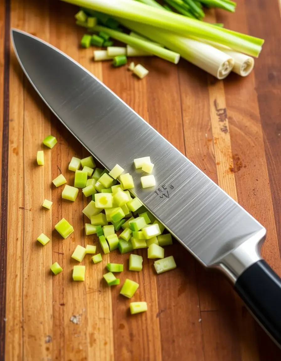 Couteau spécial pour hacher la citronnelle