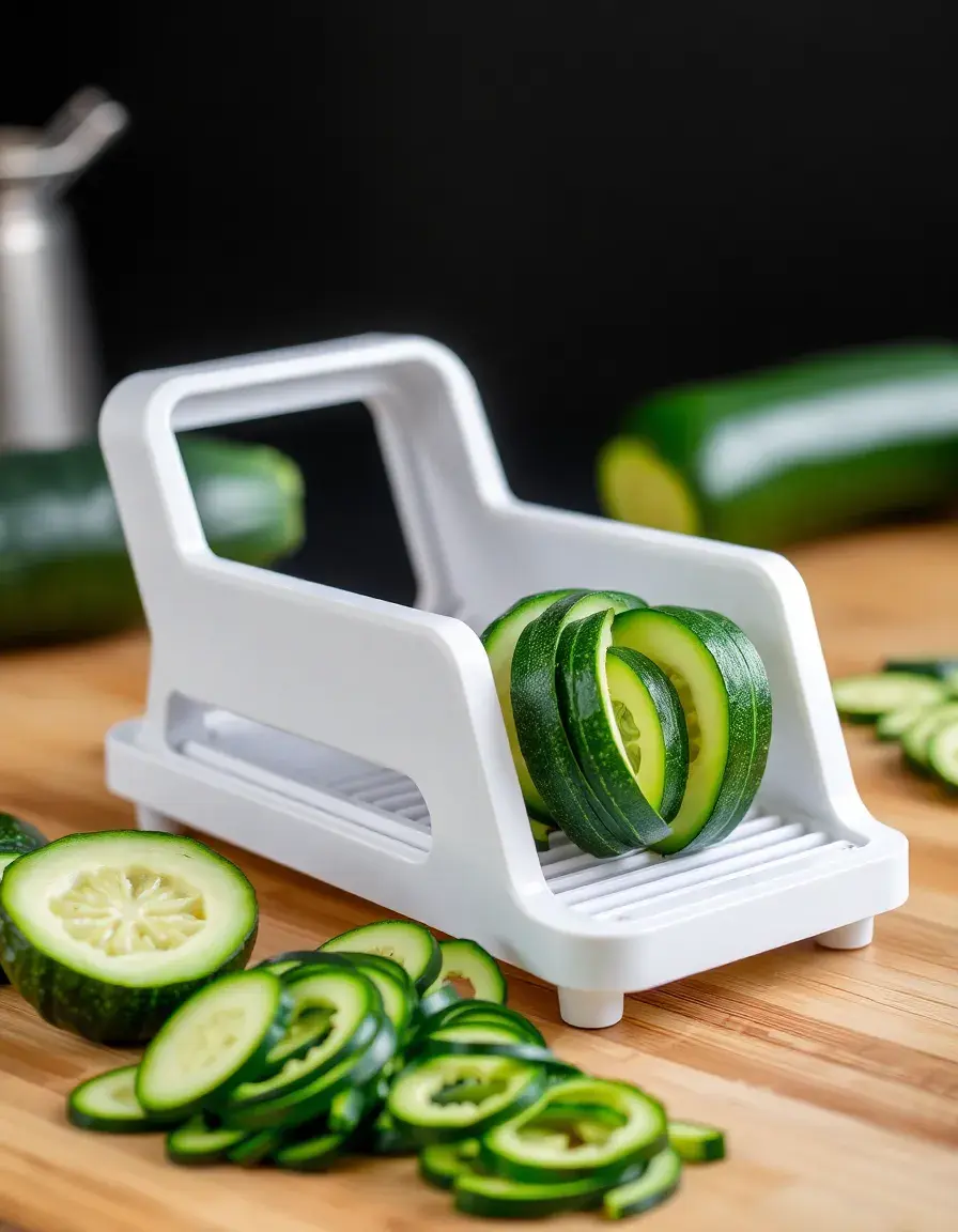 Mandoline de cuisine réglable pour tranches de courgettes parfaites
