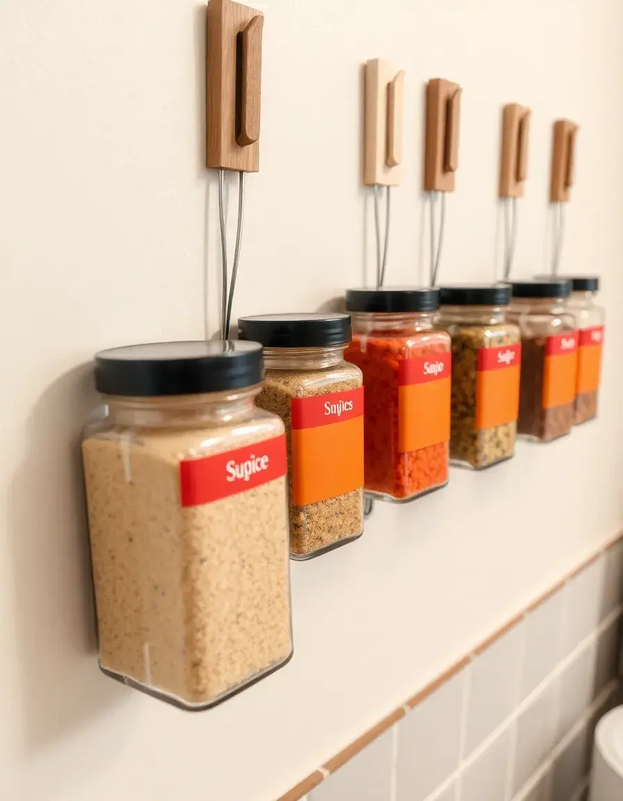 Bandes clipsables pour épices murales