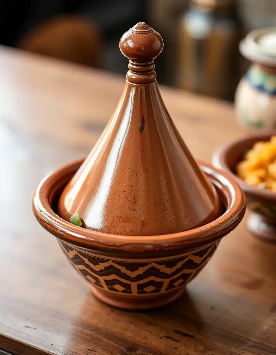 Tajine en terre cuite traditionnel