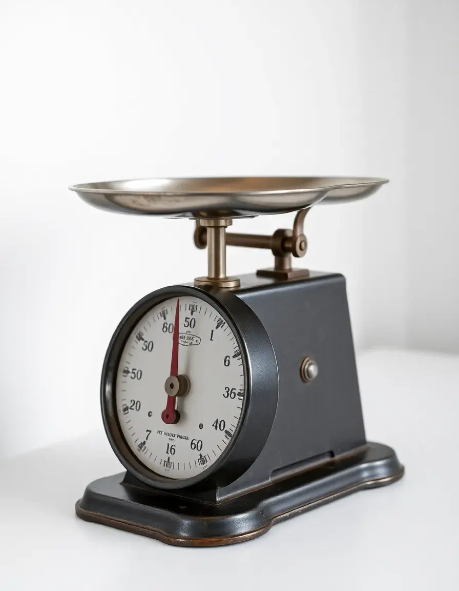 Balance mécanique rétro en métal pour cuisine