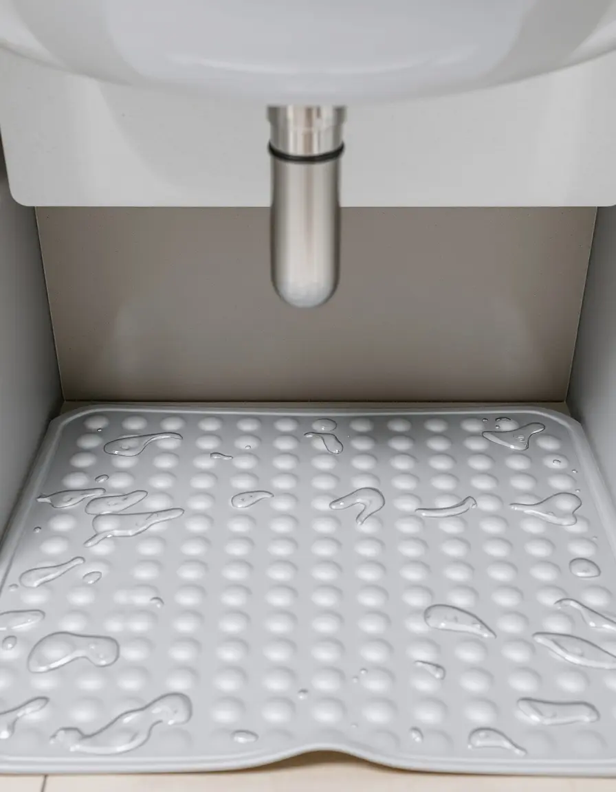 Tapis de protection imperméable pour meuble sous évier cuisine