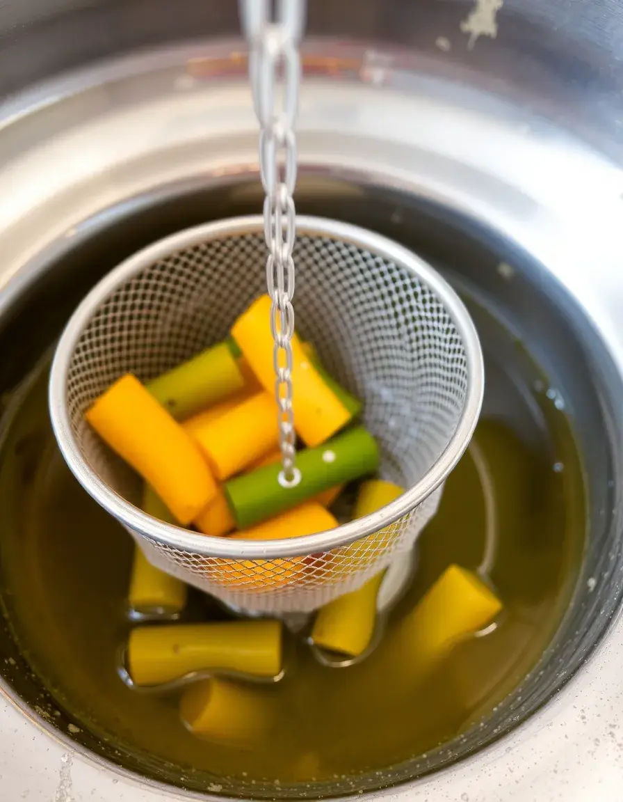 Crépine de vidange en maille pour évier de cuisine attrapant les restes alimentaires
