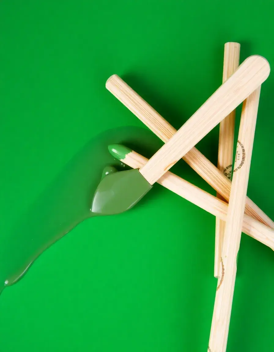 Bâtonnets mélangeurs en bois pour peinture