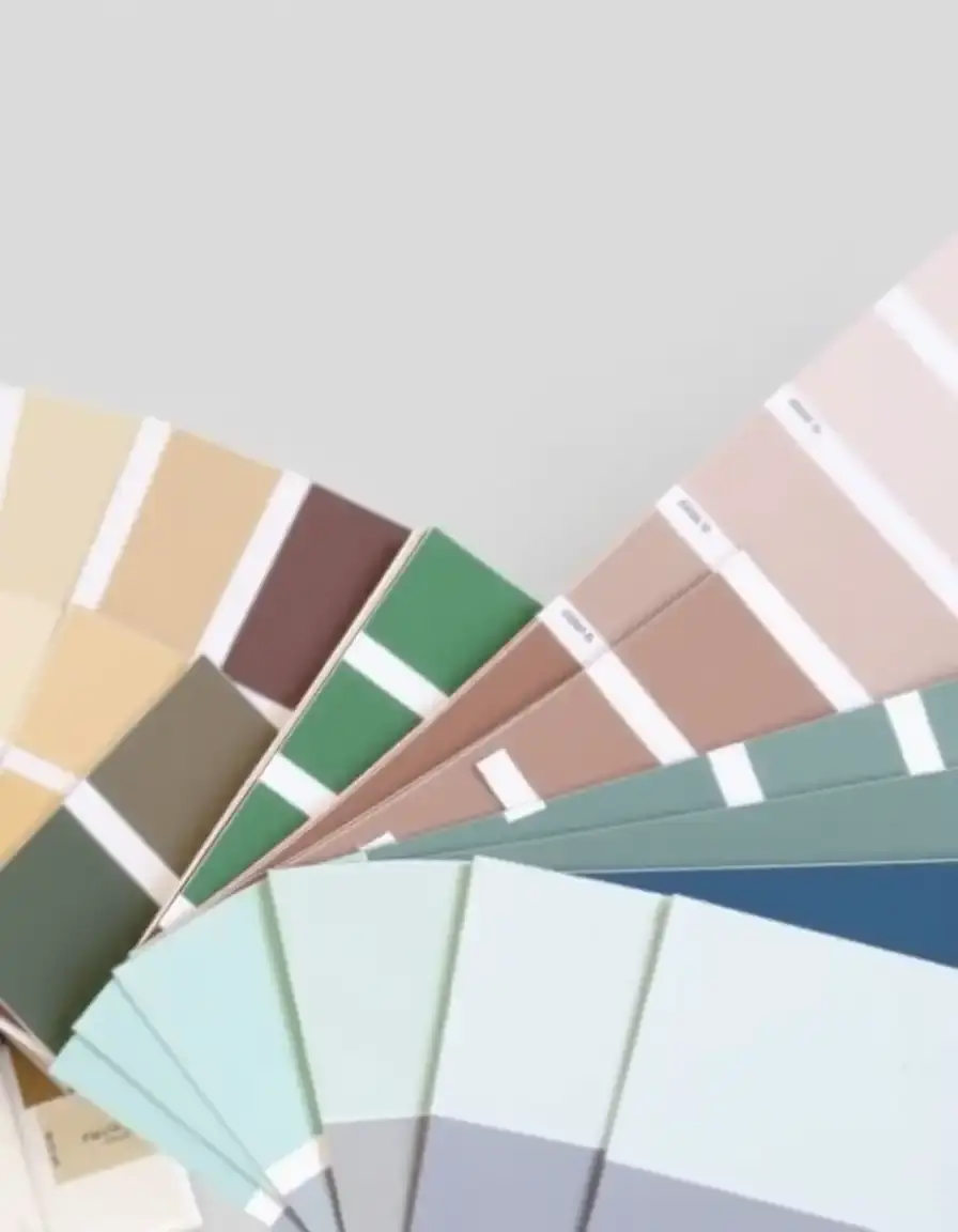 Cartes d'échantillons de couleurs pour choisir sa peinture de cuisine