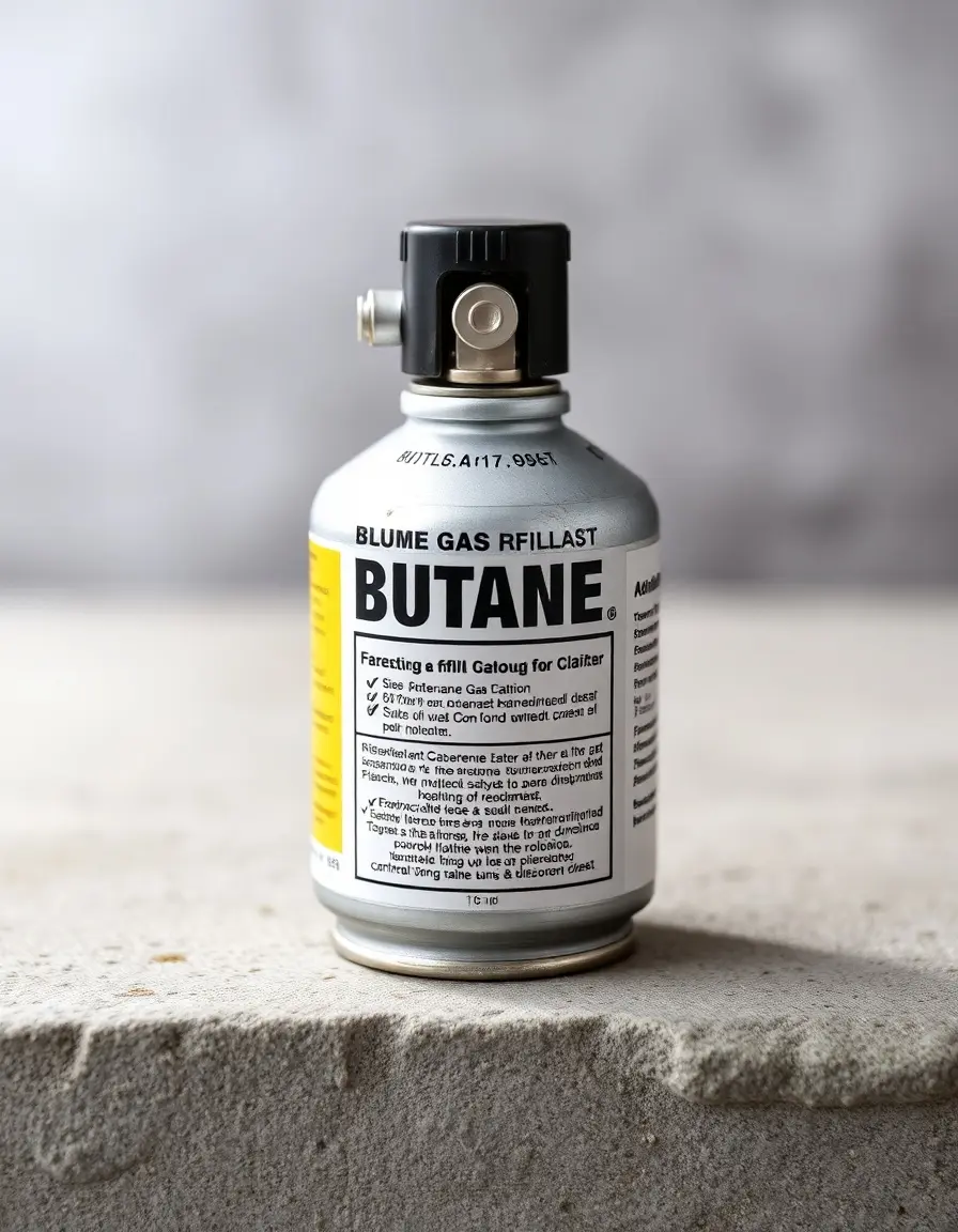 Cartouche de recharge gaz butane pour chalumeau
