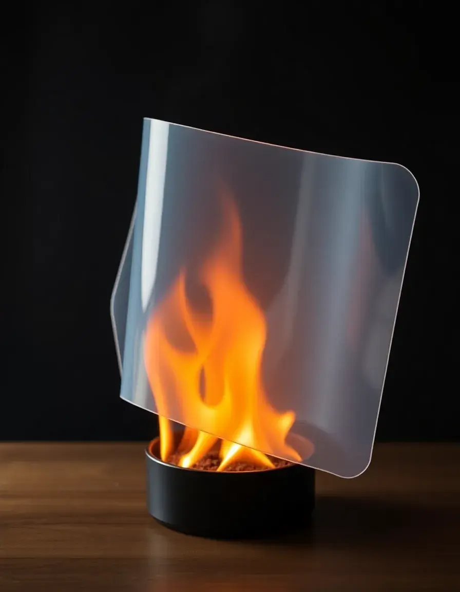 Écran de protection thermique pour plan de travail