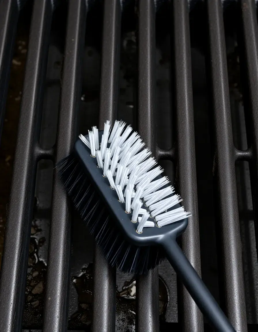 Brosse de nettoyage spéciale grilles de gazinière et recoins