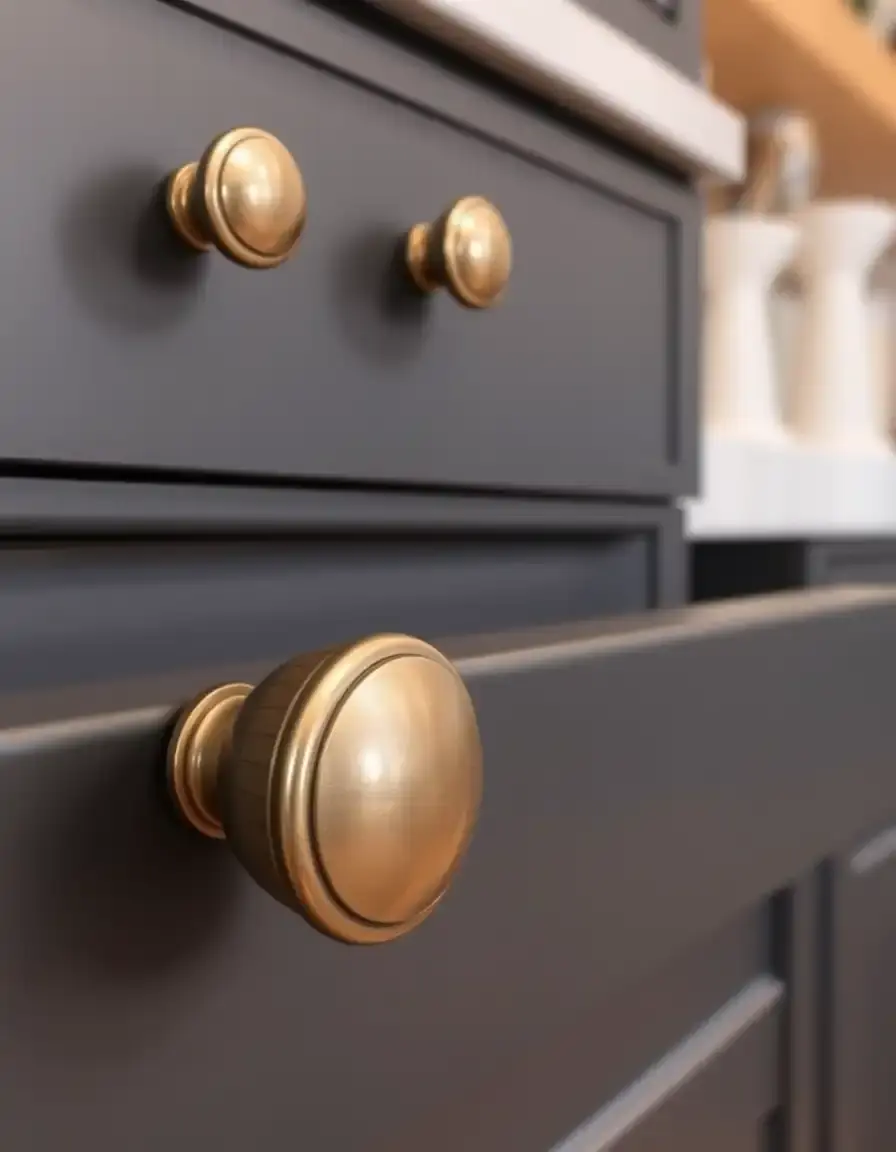 Cabinet Knob bouton de meuble rond minimaliste pour cuisine