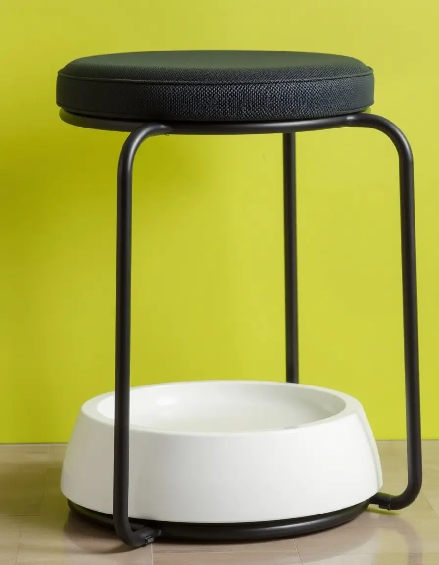 Coussin de repose-pieds rembourré pour plus de confort sur tabouret de bar