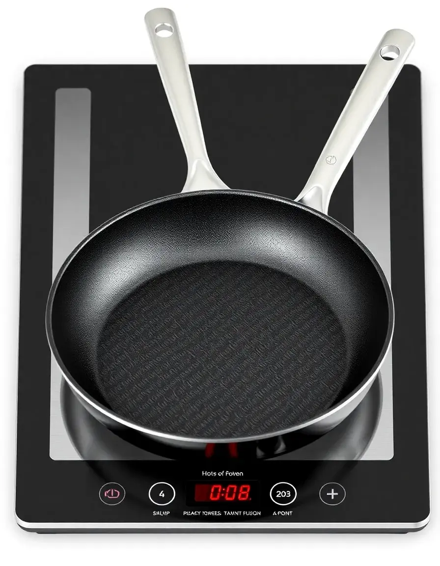 Poêle à frire magnétique haute performance pour plaque induction