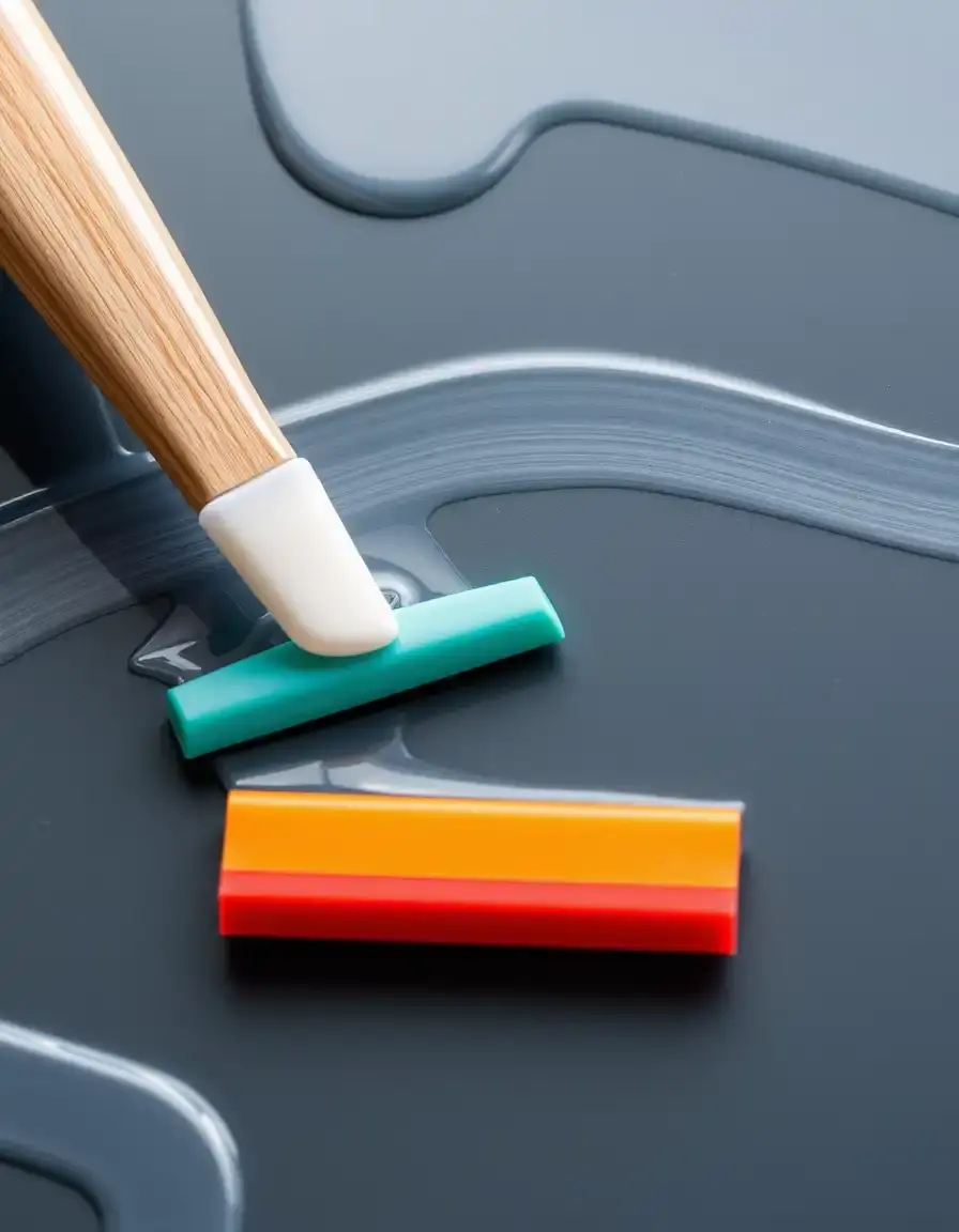 Spatule de marouflage pour chasser les bulles d'air
