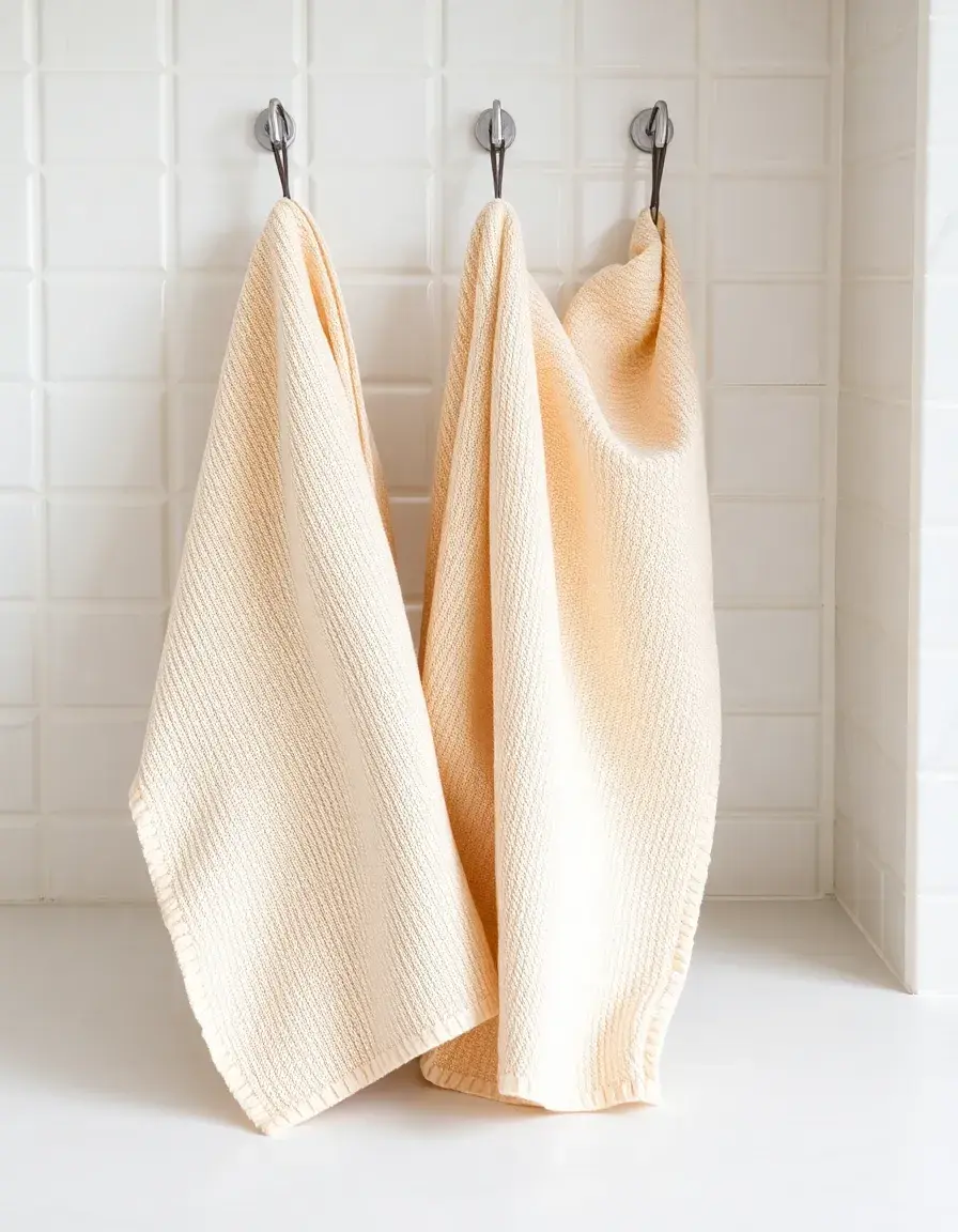 Ensemble de torchons de cuisine en coton beige doux