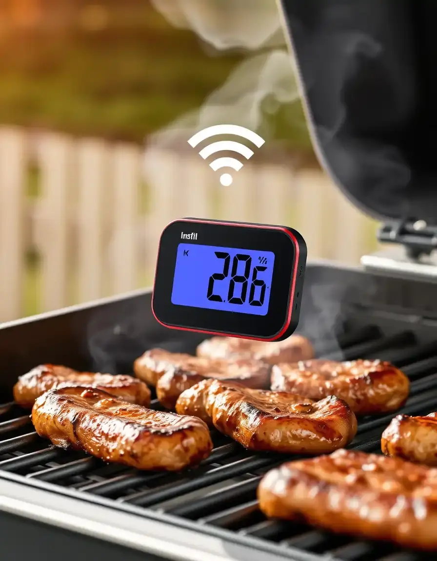 Thermomètre sans fil haute précision pour barbecue