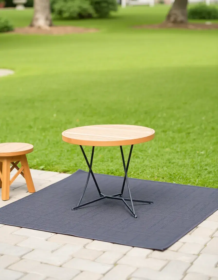 Tapis de table pliable et enroulable pour l'extérieur