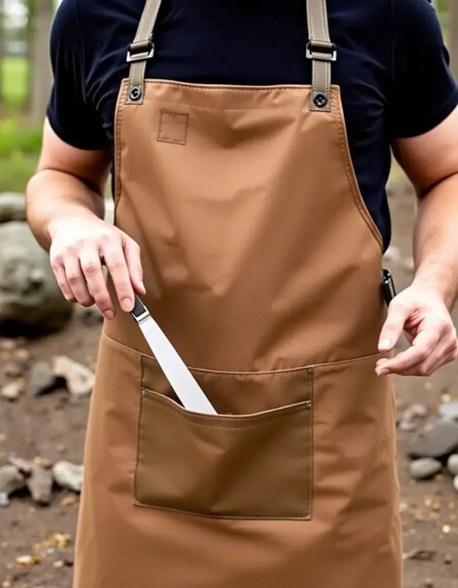Tablier imperméable pour cuisine d'été extérieure couverte