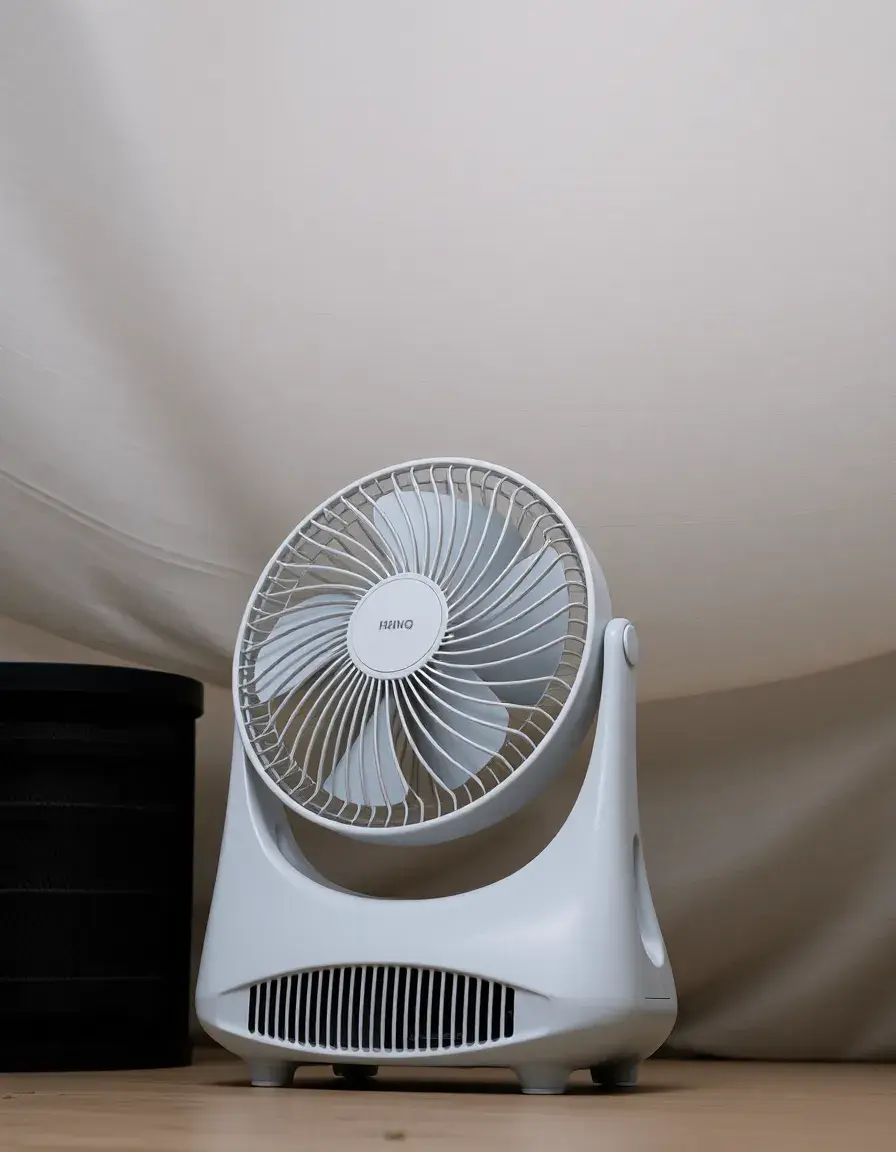 Ventilateur portable pour espace extérieur couvert