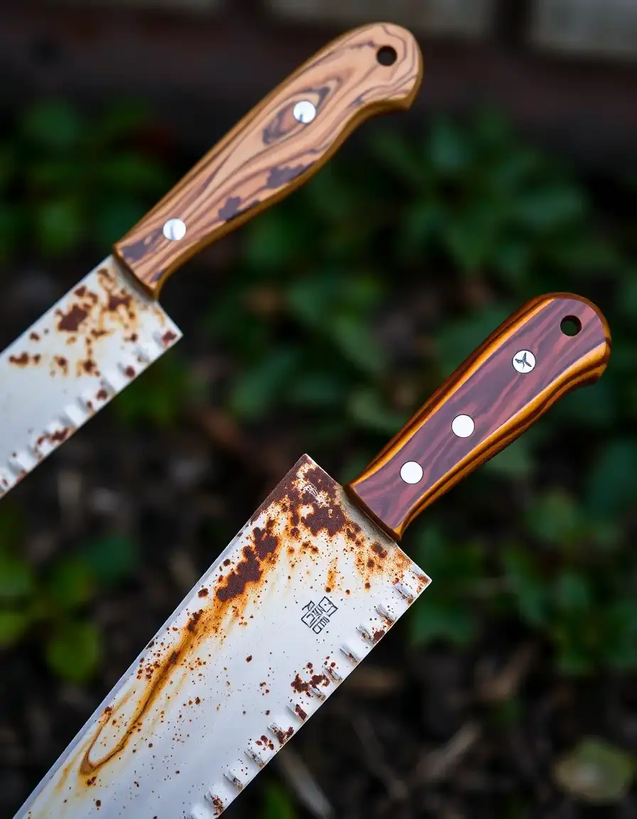 Set de couteaux résistants à la rouille pour l'extérieur