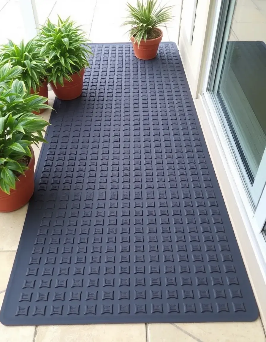 Tapis de sol antidérapant pour cuisine extérieure