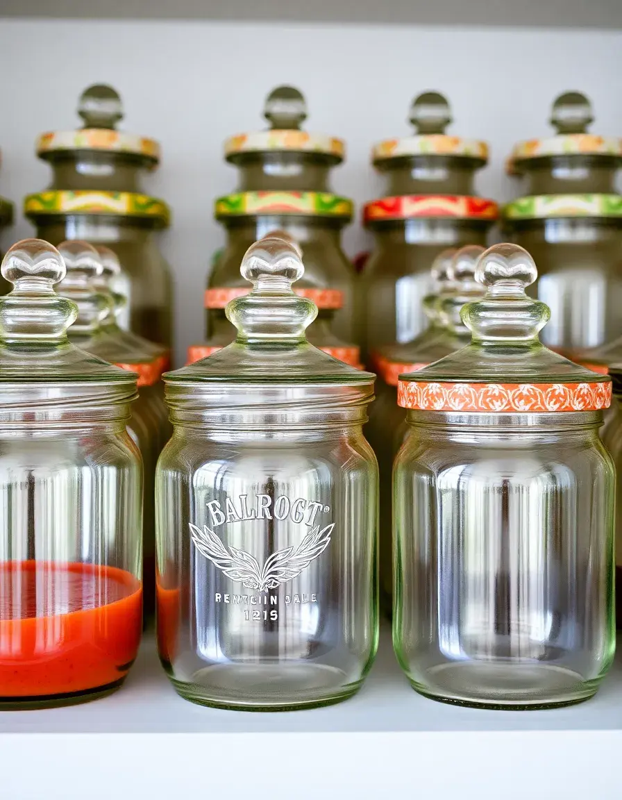 Ensemble de bocaux décoratifs en verre pour cuisine déco