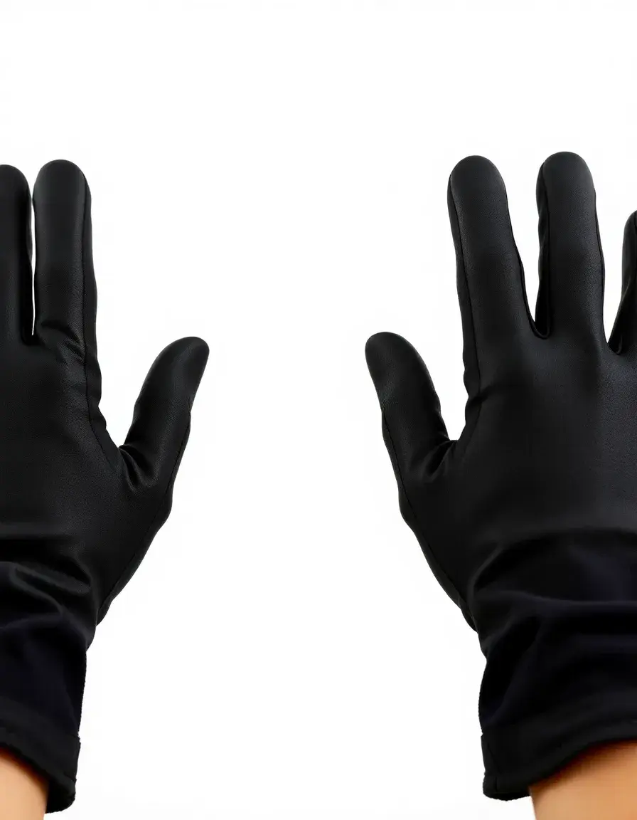Gants de cuisine noirs résistants à la chaleur