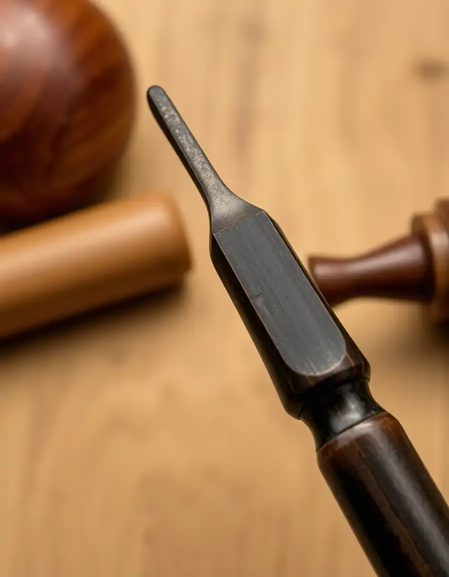 Retourneur en bois d'ébène pour service de table