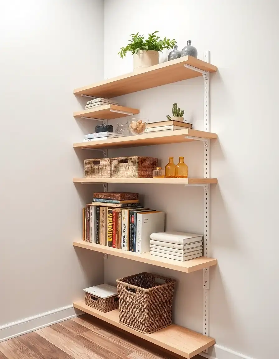 Étagère extensible modulable pour rangement intérieur
