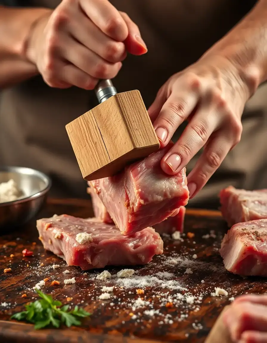 Maillet attendrisseur de viande pour porc
