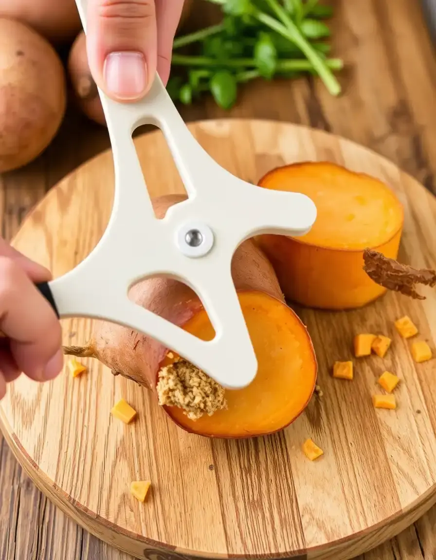 Éplucheur en Y pour patate douce