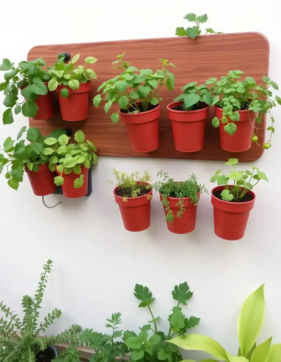 Jardinière murale pour herbes aromatiques fraîches