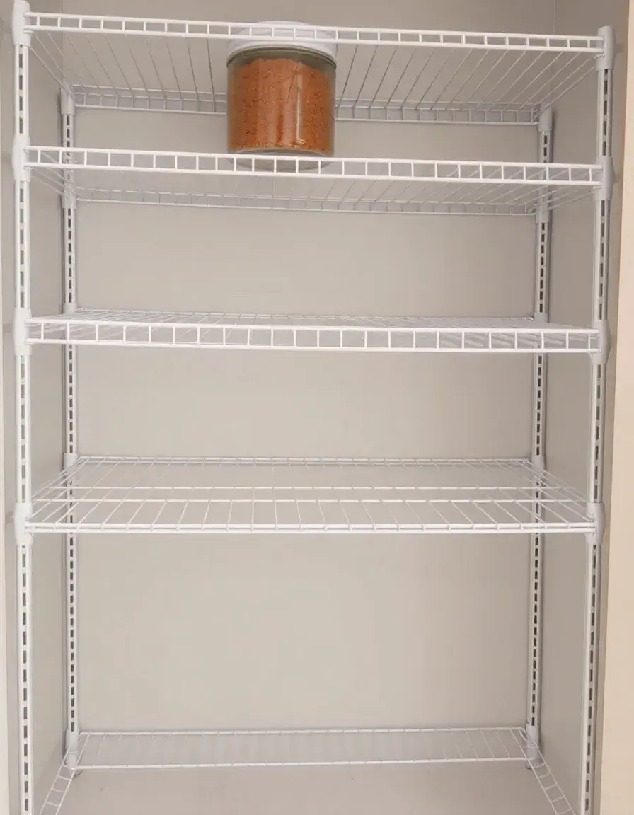 Etagère pour cuisine empilable en fil de fer pour garde-manger