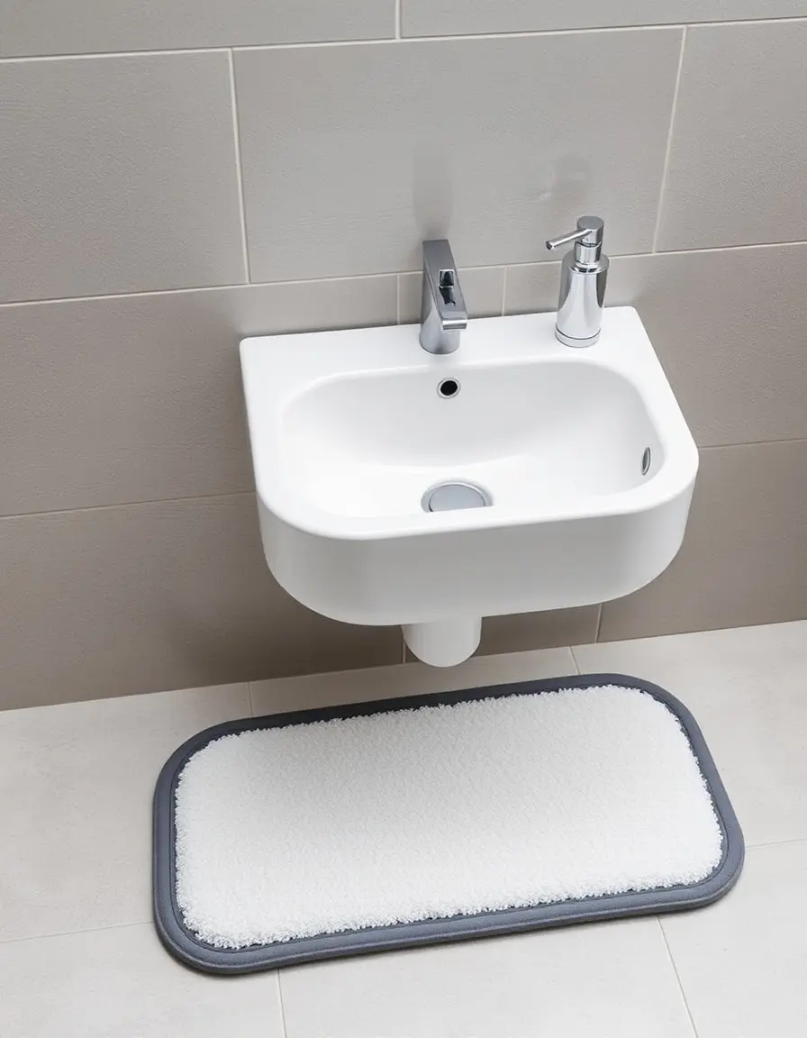 Tapis de séchage absorbant pour côté d'évier