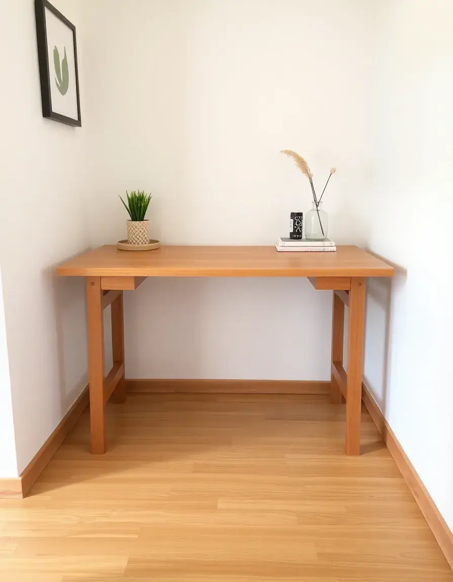 Table d'îlot pliable gain de place pour petite cuisine