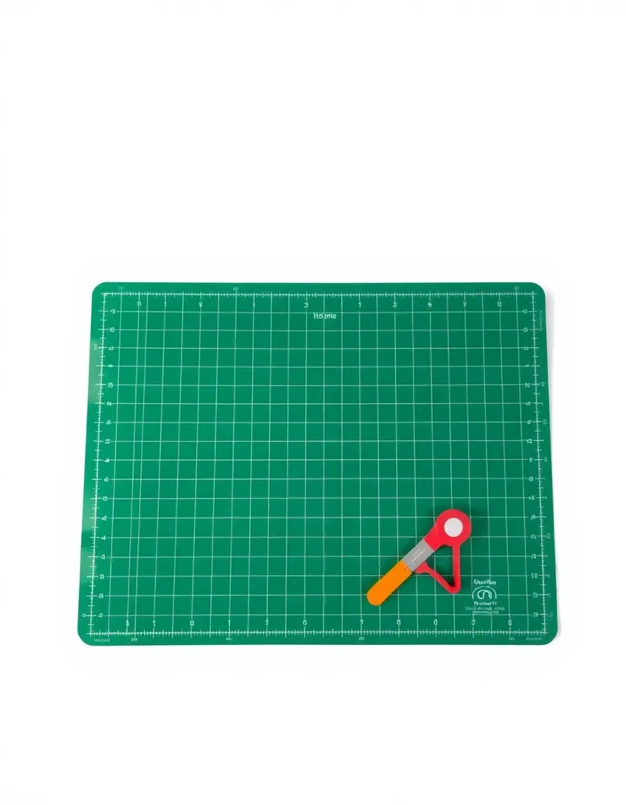 Tapis de découpe flexible blanc pour cuisine ilot central