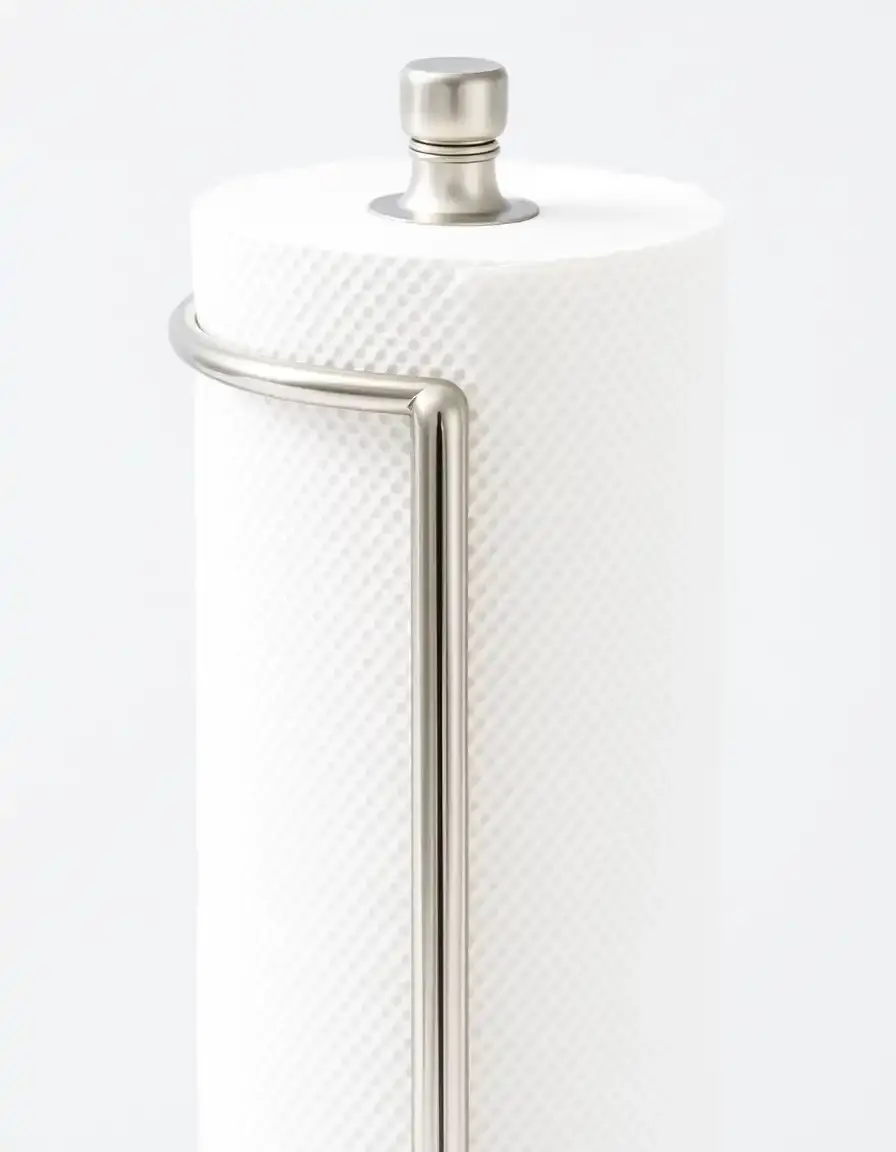 Support essuie-tout vertical en acier inoxydable