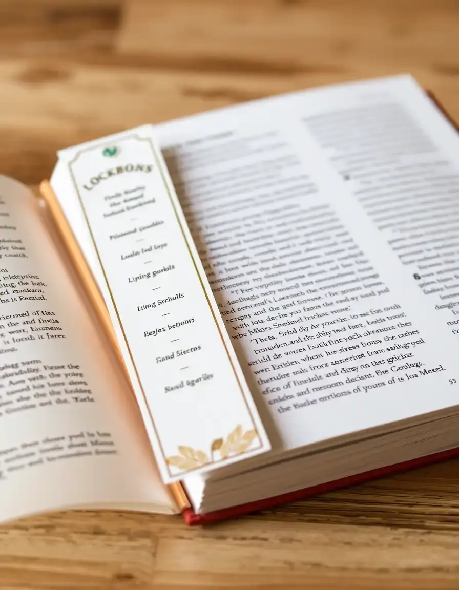 Ensemble de marque-pages magnétiques pour livres de cuisine
