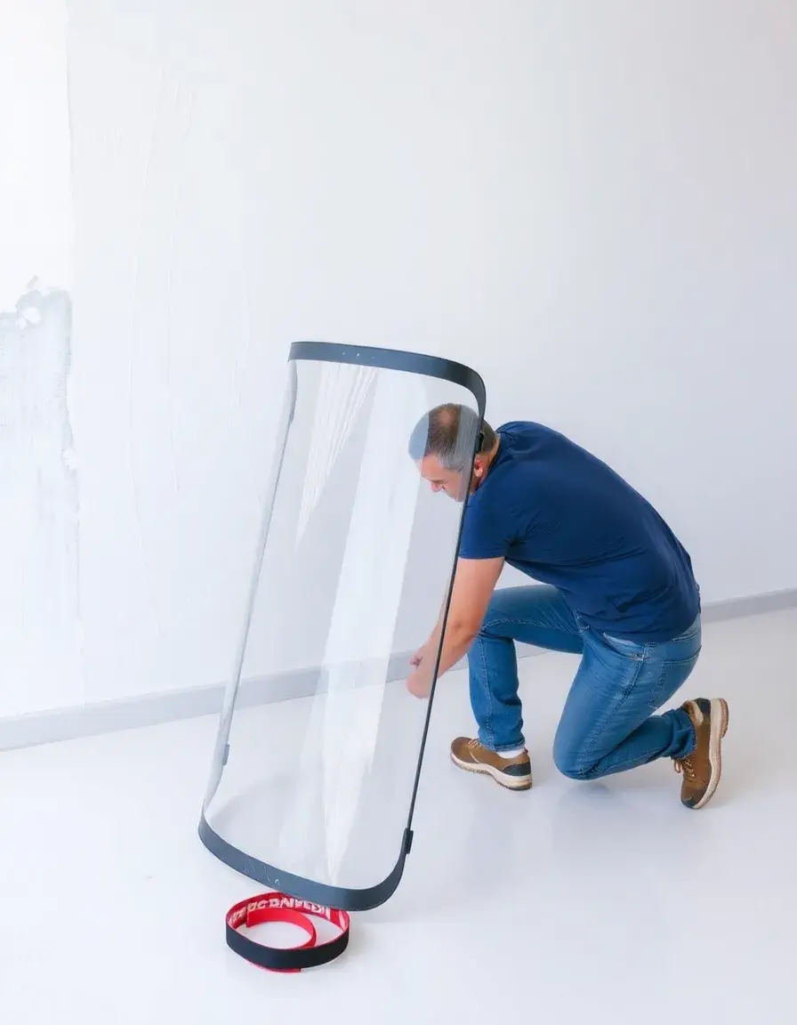 Écran de protection pour peinture sur plinthes