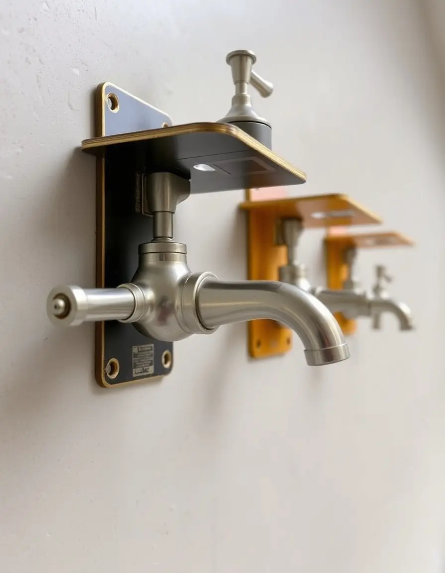 Supports de fixation pour robinetterie murale