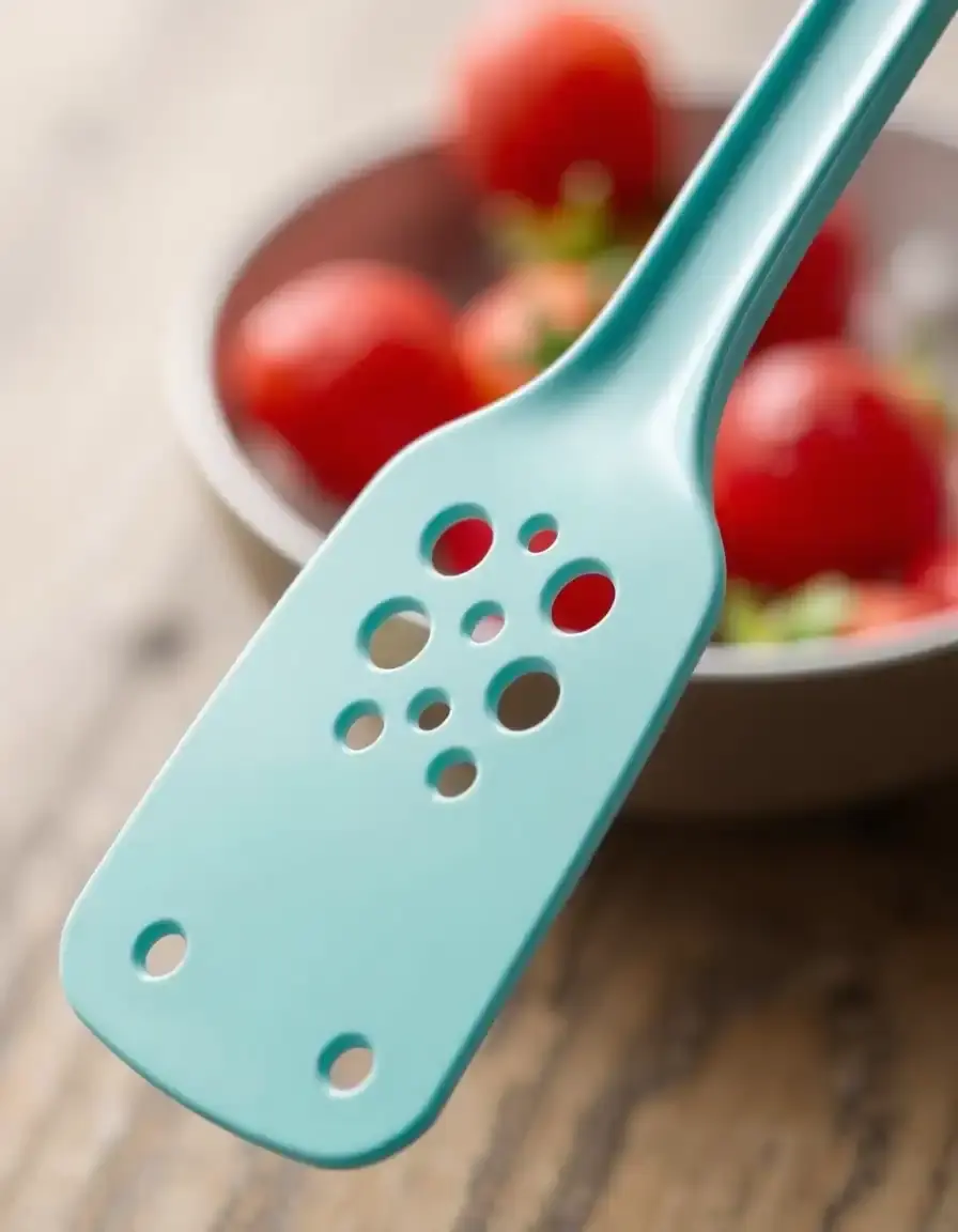 Spatule cuisine perforée ronde