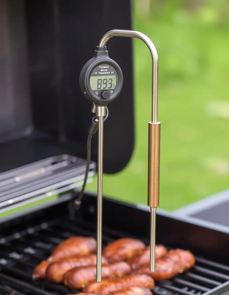 Thermomètre à sonde longue pliable pour grillades