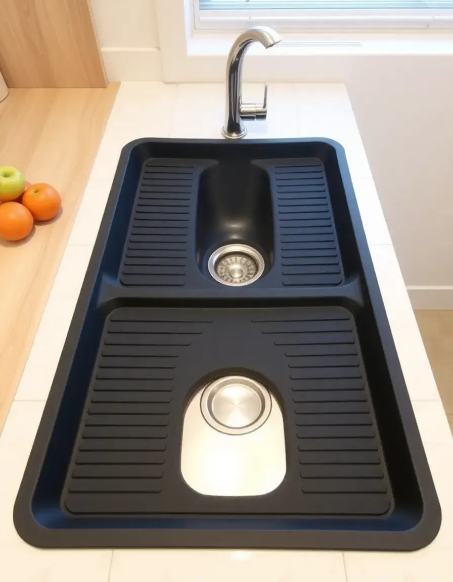 Double Sink Divider Mat protecteur en silicone
