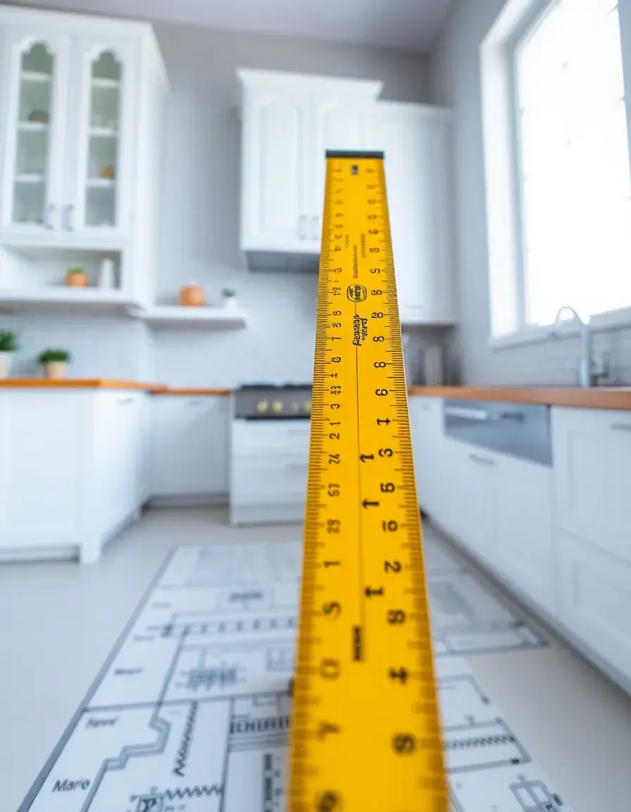 Règle d'architecte pour aménagement cuisine