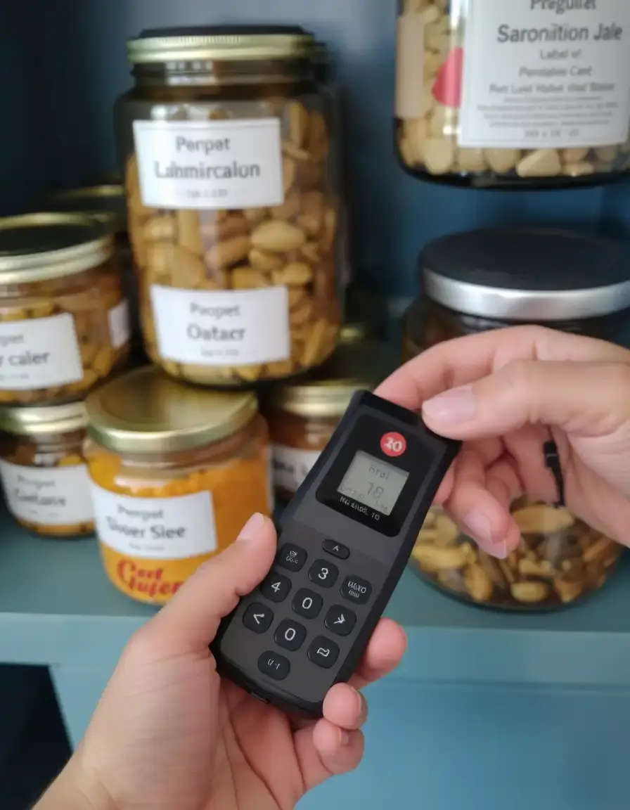 Étiqueteuse portable pour bocaux