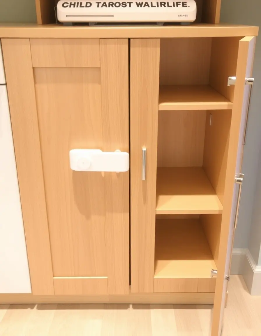 Verrou de sécurité magnétique pour porte de cuisine