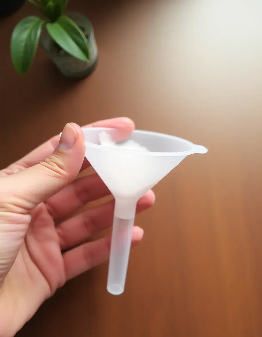 Entonnoir à large bouche pour poudres et liquides
